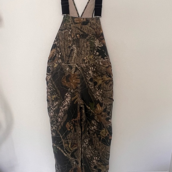 Mossy Oak Camouflage Bib Cargo Pocket Overalls Field Staff 42 - Picture 1 of 14